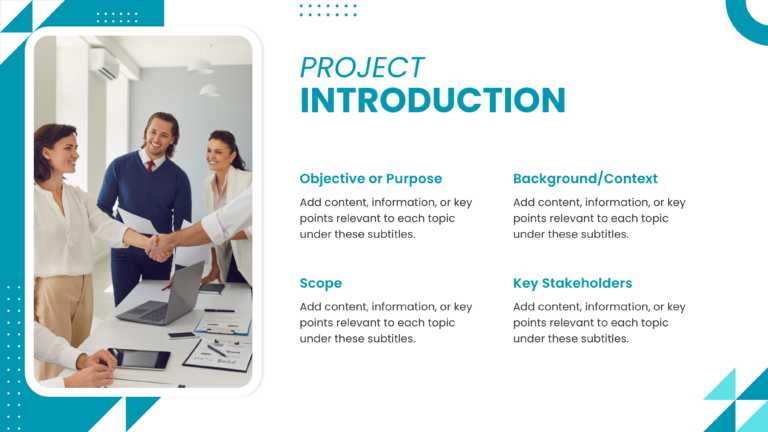 Project Introduction Presentation Template