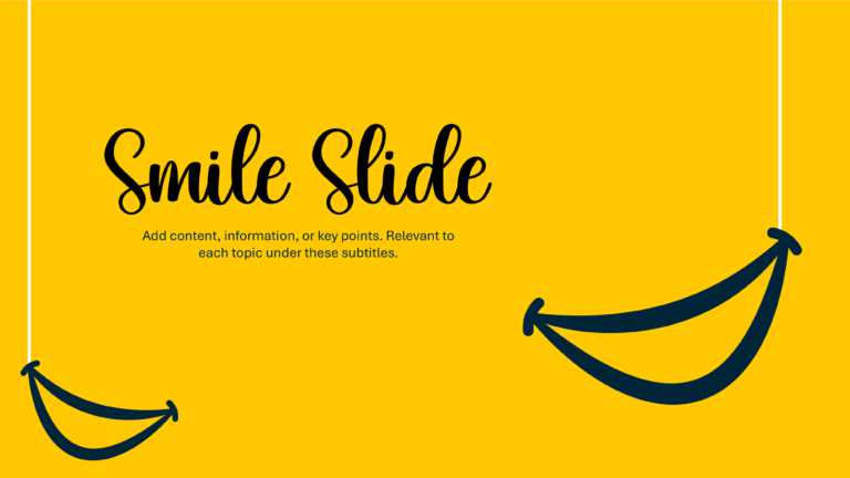 Smile Yellow PowerPoint Background