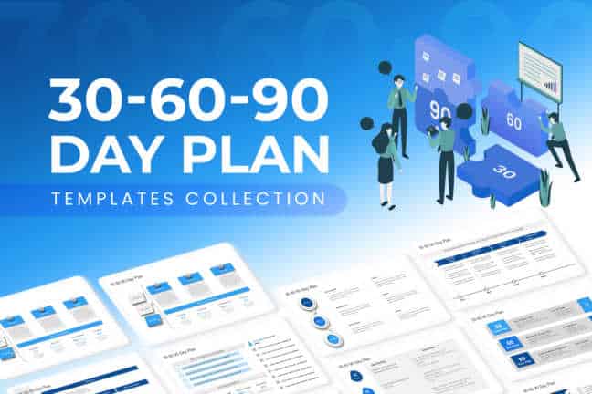 30 60 90 Day Plan Collection for PowerPoint & Google Slides Templates Theme