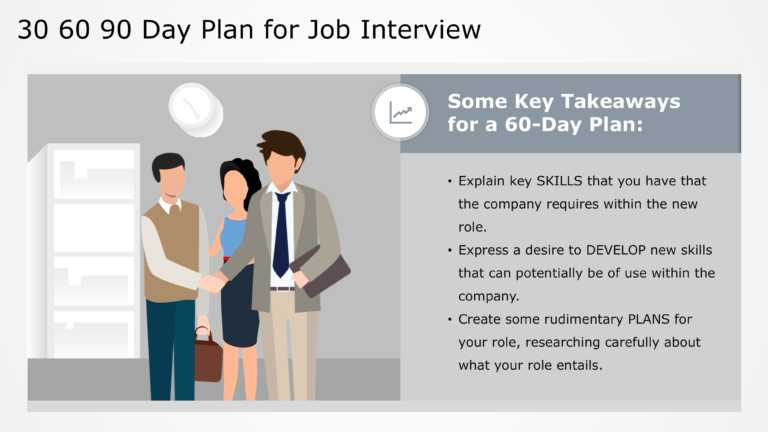 30 60 90 day plan job interview PowerPoint Template & Google Slides Theme 2