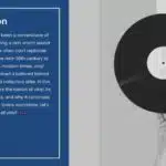 Dark Blue Vinyl Music Presentation Theme & Google Slides Theme 1