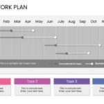 Animated Project Work Plan Gantt Chart PowerPoint Template & Google Slides Theme 1