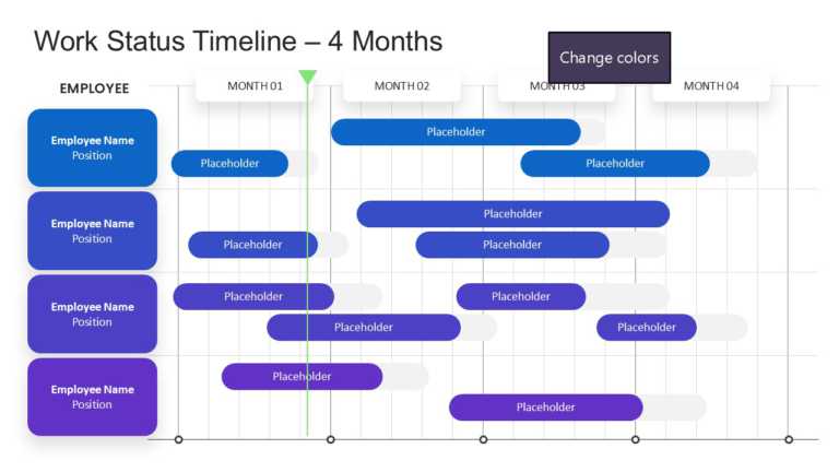 Work Status Timeline Template for PowerPoint & Google Slides Theme 2