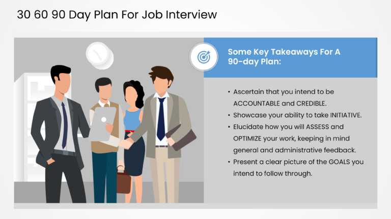 30 60 90 day plan job interview PowerPoint Template & Google Slides Theme 5