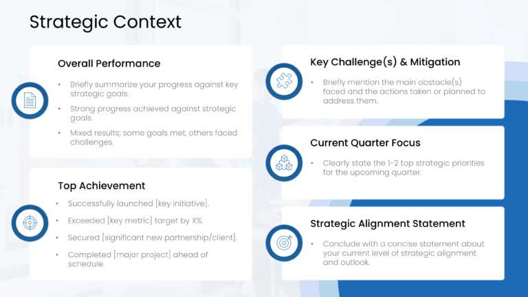 Strategic Alignment QBR PowerPoint Theme & Google Slides Theme 1
