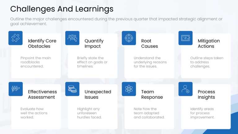 Strategic Alignment QBR PowerPoint Theme & Google Slides Theme 4