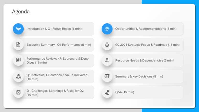 Professional QBR Slide Deck & Google Slides Theme 1