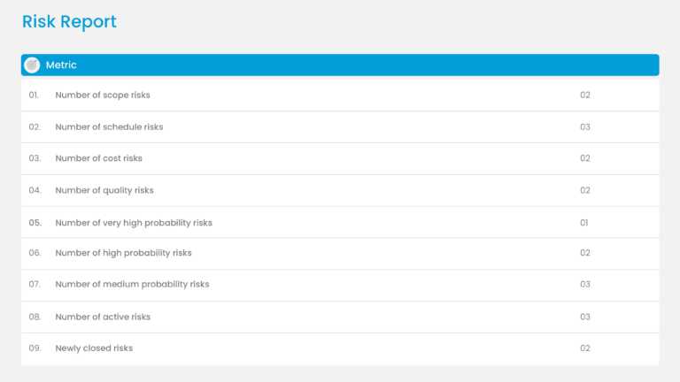 Business Risk Review Dashboard Slide Template & Google Slides Theme 2