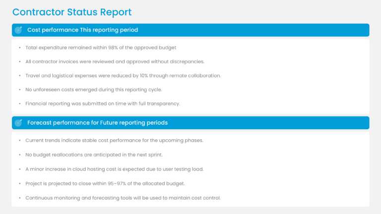 Professional Contractor Performance Slide Template & Google Slides Theme 3