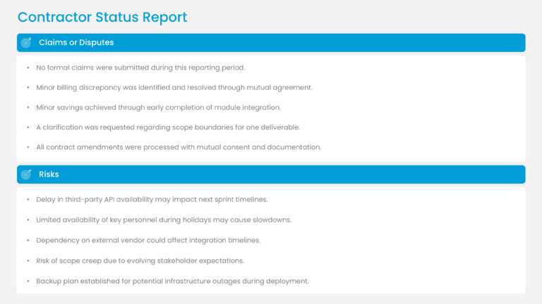 Professional Contractor Performance Slide Template & Google Slides Theme 1