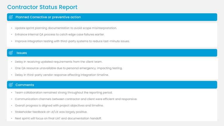 Professional Contractor Performance Slide Template & Google Slides Theme 2