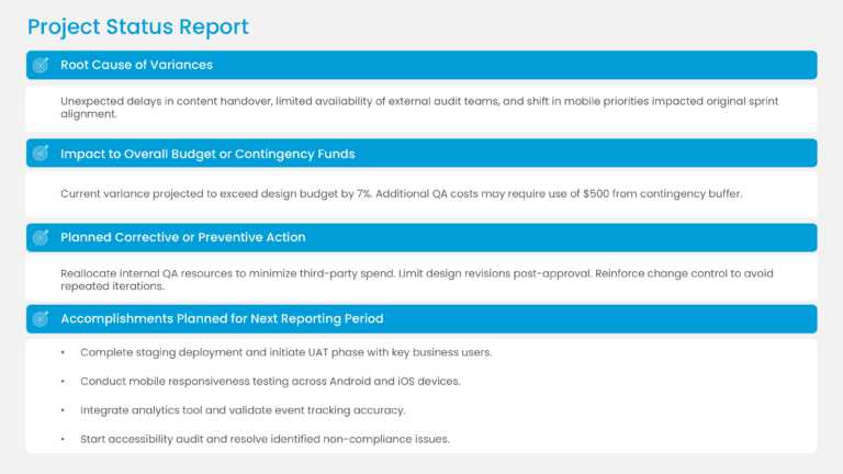 Project Status Update Presentation Template & Google Slides Theme 3