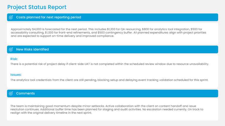 Project Status Update Presentation Template & Google Slides Theme 1