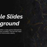 Dark Stone Texture Marble Layout Background & Google Slides Theme