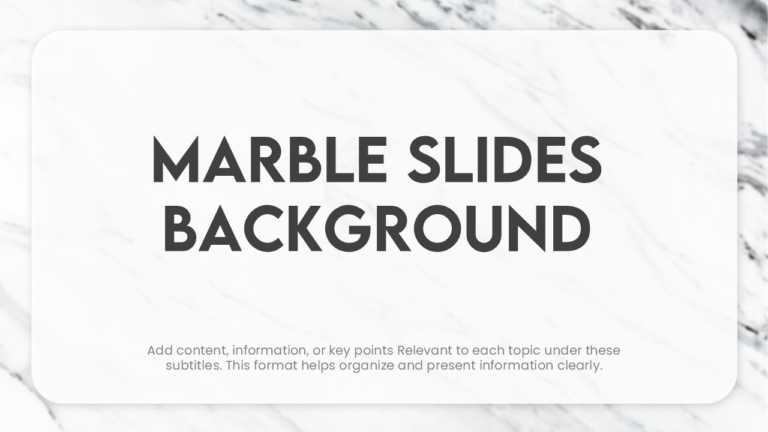 Light Marble Background For Presentations & Google Slides Theme