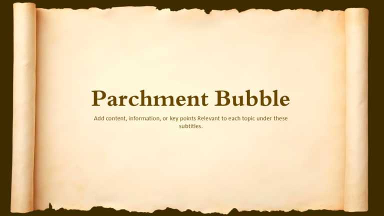 Parchment Bubble For PPT And Google Slides