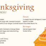 Thanksgiving Menu Template For PowerPoint & Google Slides Theme 1