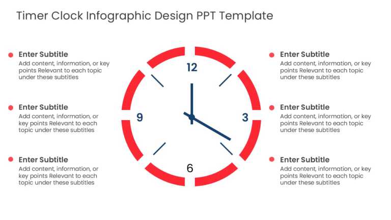 Timer Clock Infographic Design PPT Template & Google Slides Theme 2