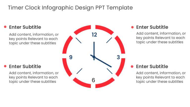 Timer Clock Infographic Design PPT Template & Google Slides Theme 1