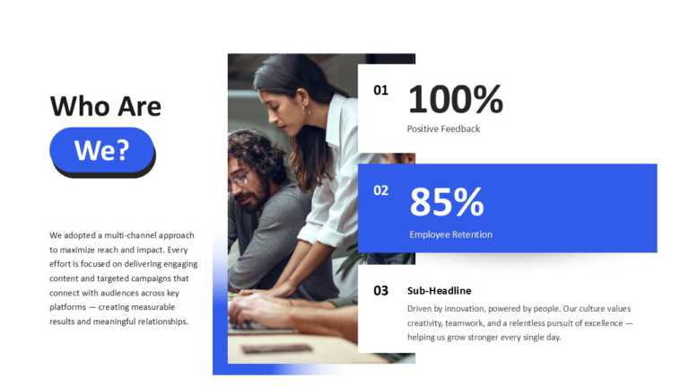 Animated Who Are We Company Presentation Template