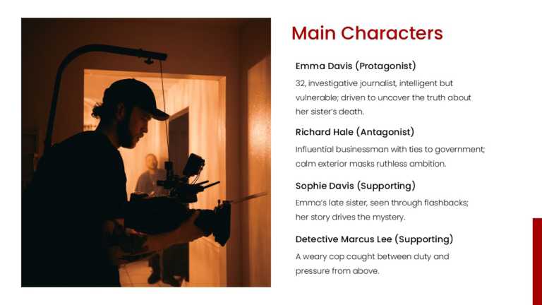 Film Pitch Deck PPT Template & Google Slides Theme 5