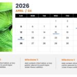 2026 Calendar With Milestones And Important Dates Slide Template & Google Slides Theme 3