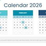 2026 Monthly Calendar Overview Presentation Template  & Google Slides Theme