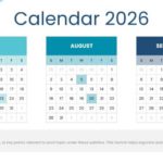 2026 Monthly Calendar Overview Presentation Template  & Google Slides Theme 2