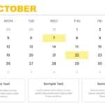 2026 Monthly Calendar With Milestones Presentation Template & Google Slides Theme 9