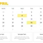 2026 Monthly Calendar With Milestones Presentation Template & Google Slides Theme 3