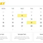 2026 Monthly Calendar With Milestones Presentation Template & Google Slides Theme 4