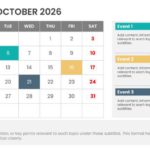 2026 Year At A Glance Calendar Presentation Template & Google Slides Theme 8