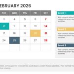 2026 Year At A Glance Calendar Presentation Template & Google Slides Theme 1