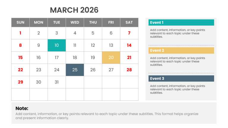 2026 Year At A Glance Calendar Presentation Template & Google Slides Theme 2