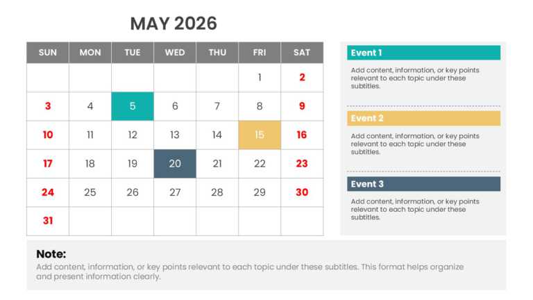 2026 Year At A Glance Calendar Presentation Template & Google Slides Theme 4