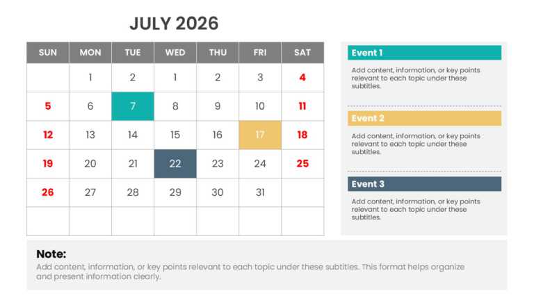 2026 Year At A Glance Calendar Presentation Template & Google Slides Theme 6