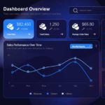 Animated Business Performance Dashboard Presentation Template  & Google Slides Theme