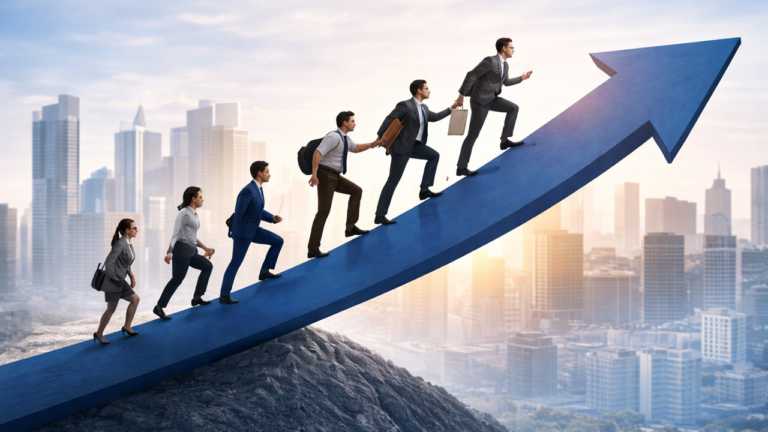 Animated Team Growth Strategy Presentation Template & Google Slides Theme 1