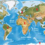 7 Continents 5 Oceans Map PowerPoint Template & Google Slides Theme 2