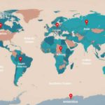 7 Continents 5 Oceans Map PowerPoint Template & Google Slides Theme 1