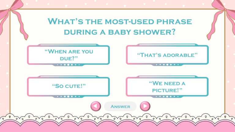 Baby Shower Family Feud PowerPoint Template & Google Slides Theme 10
