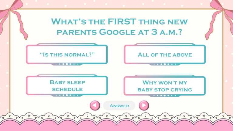 Baby Shower Family Feud PowerPoint Template & Google Slides Theme 2