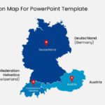 DACH Region Map For PowerPoint Template & Google Slides Theme 1