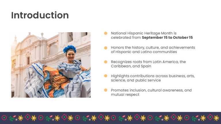 Hispanic Heritage Google Slide Background & Google Slides Theme 1
