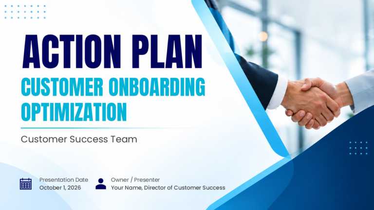 Customer Onboarding Action Plan PowerPoint And Google Slides Theme